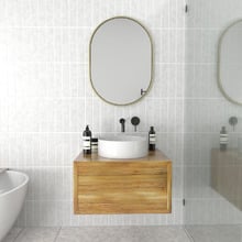 Satin Brass Peyton Oval Stainless Steel Wall Mirror
